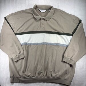 Essentials Men’s Beige Stripe Shirt -3X